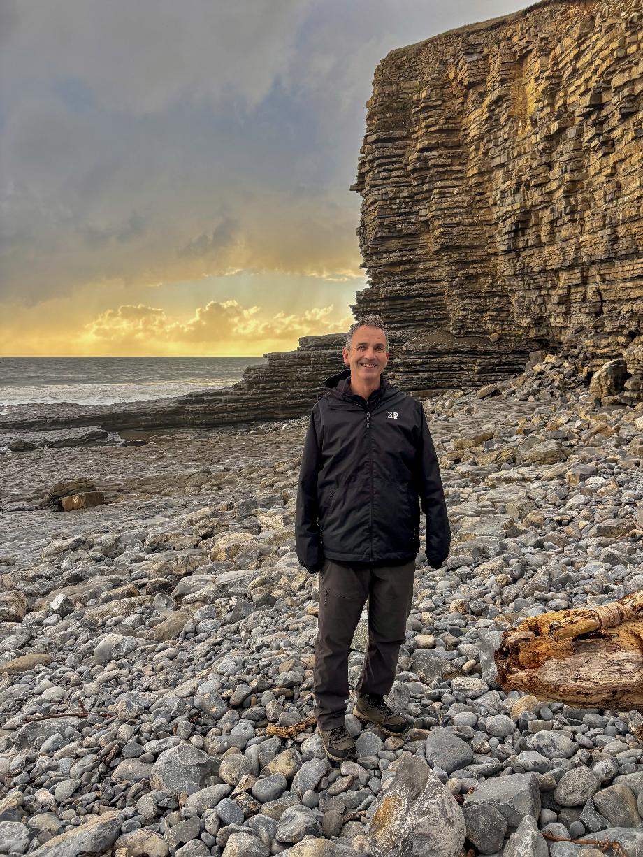 Alan at Nash Point, South Wales