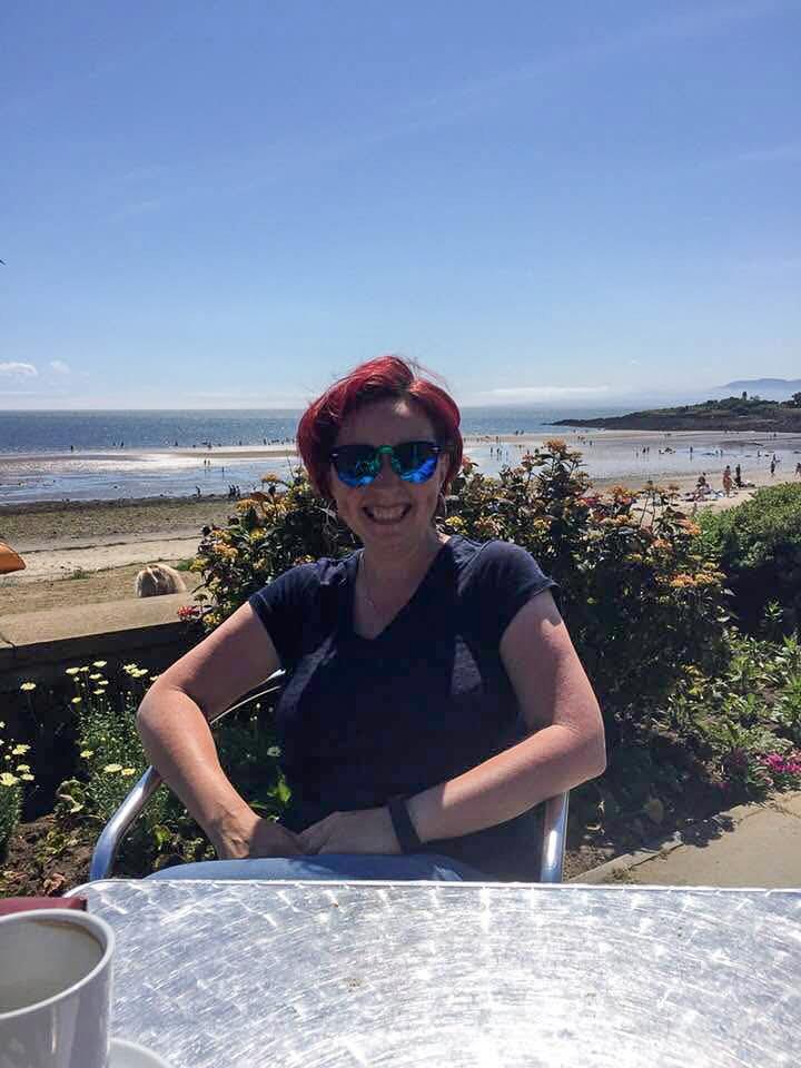 Angela at Silver Sands, Aberdour