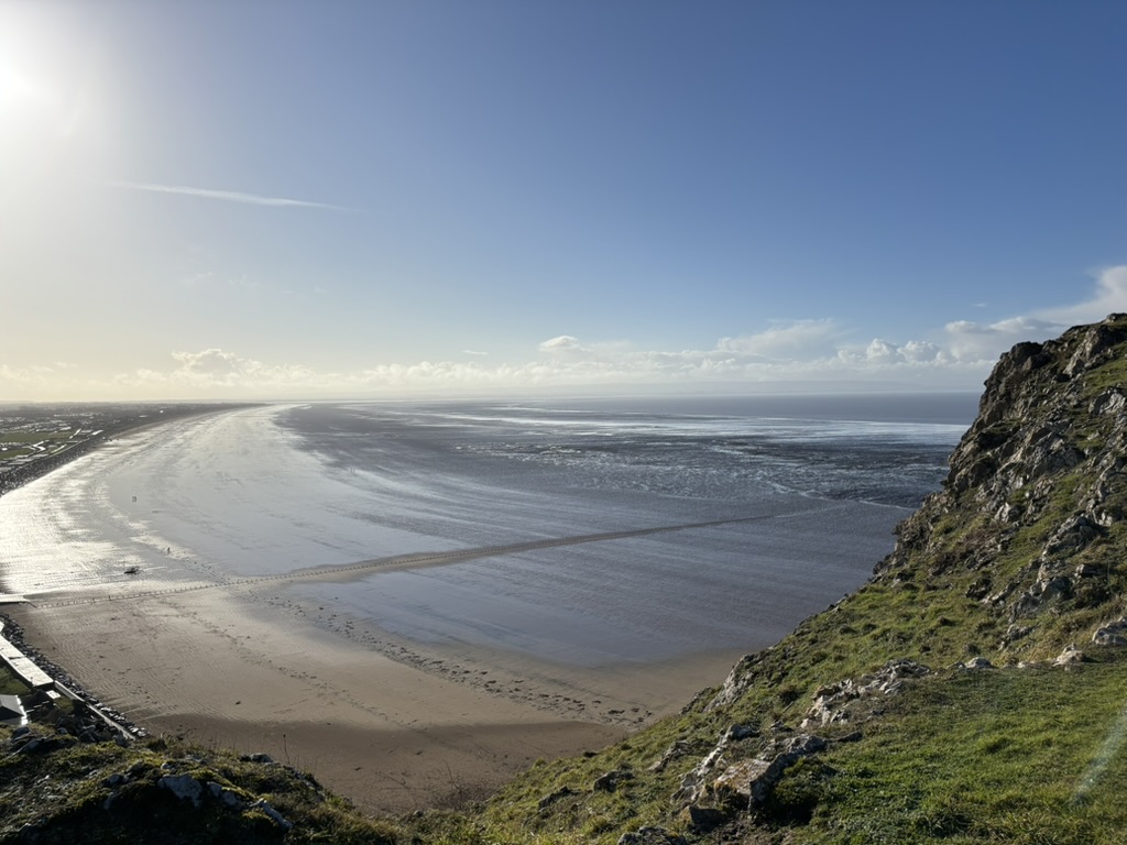 Brean Down coastal path and cliffs