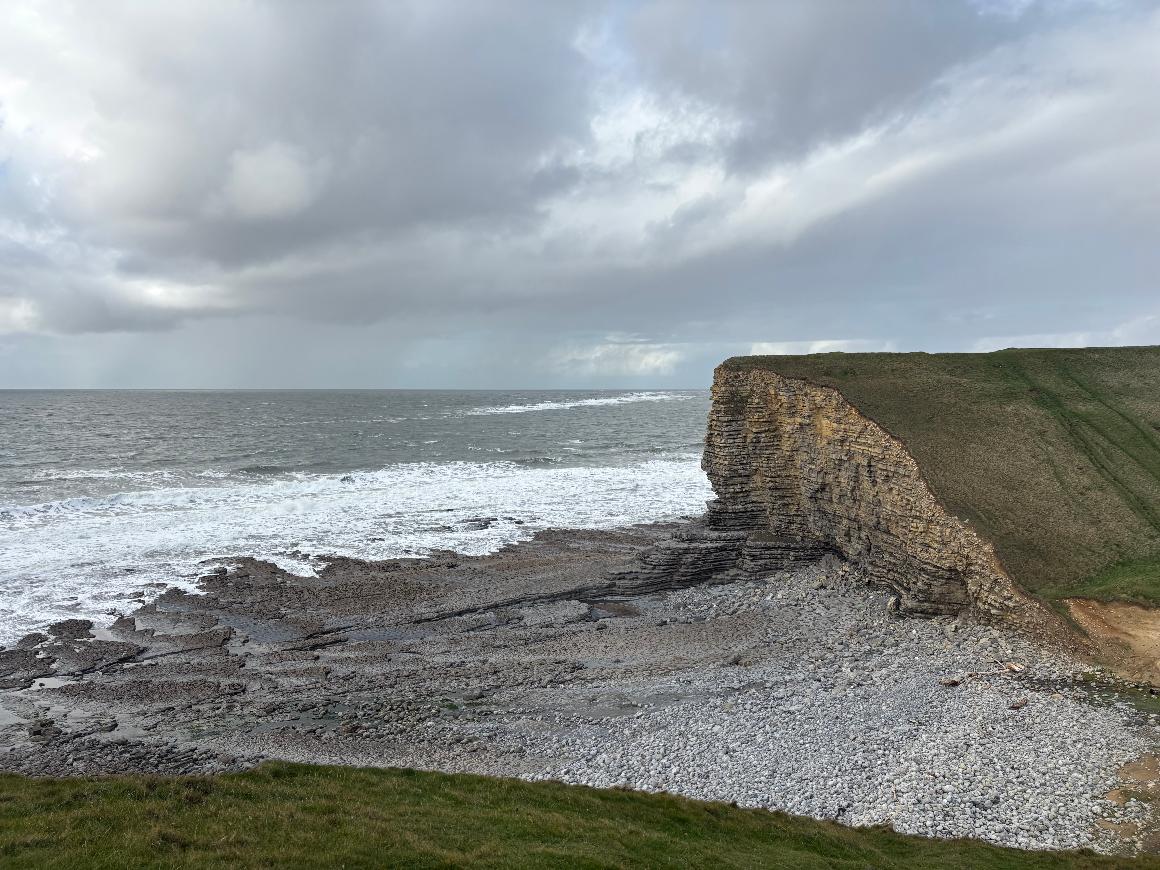 Nash Point coastline, South Wales