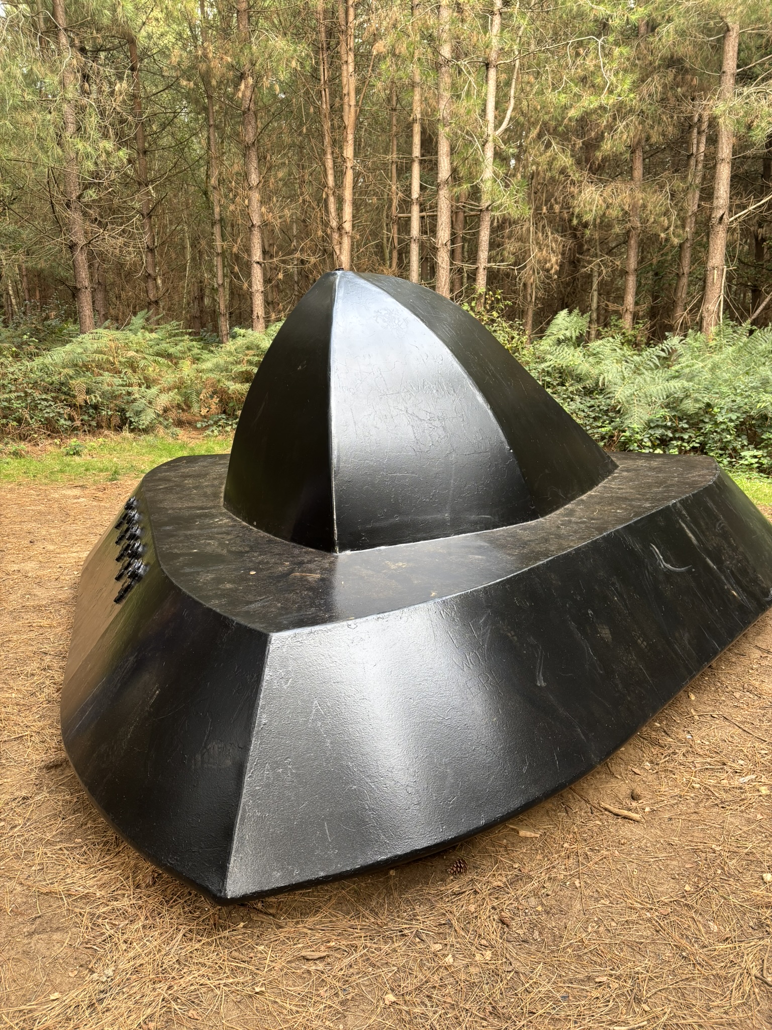 UFO trail or replica sculpture at Rendlesham Forest