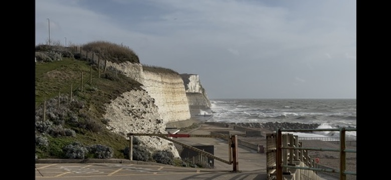 Saltdean seafront and cliffs